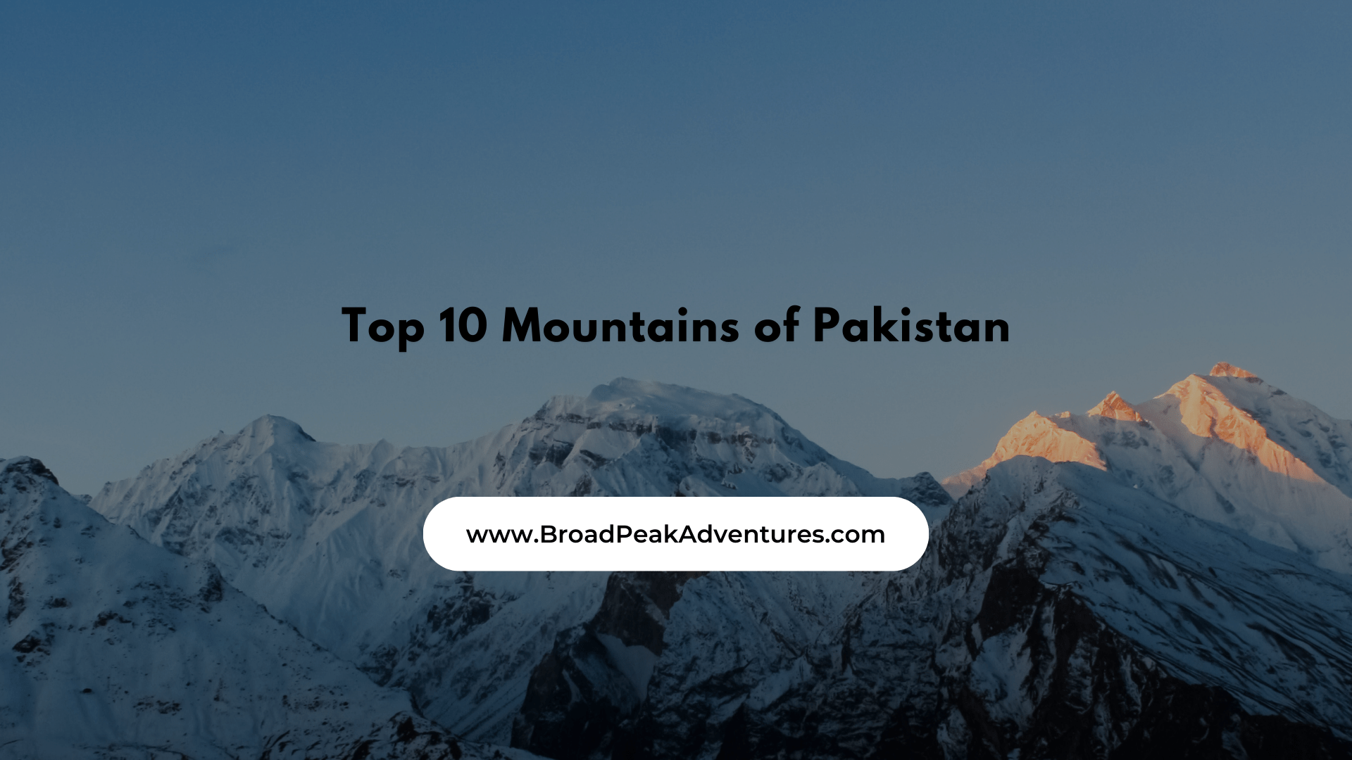 mountains of Pakistan