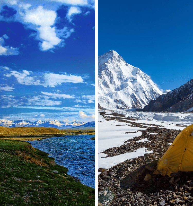 K2 base camp and Deosai